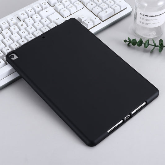 Solid Color Liquid Silicone Dropproof Full Coverage Protective Case For iPad 10.2 2019 / 10.2 2020 / 10.2 2021 / Pro 10.5 2017 / Air 10.5 2019(Black) by buy2fix