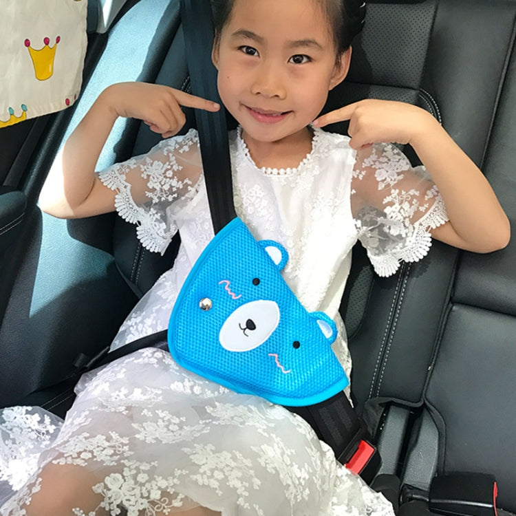 Car Child Seat Belt Adjusting and Fixing Device Buttons Seat Belt Anti-strangulation Shoulder Cover, Style:Flannel Fabric Ladybug by buy2fix