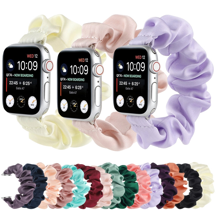 Scarf Hair Tie Watch Band For Apple Watch Series 9&8&7 41mm / SE 3&SE 2&6&SE&5&4 40mm / 3&2&1 38mm(Sky Blue) by buy2fix