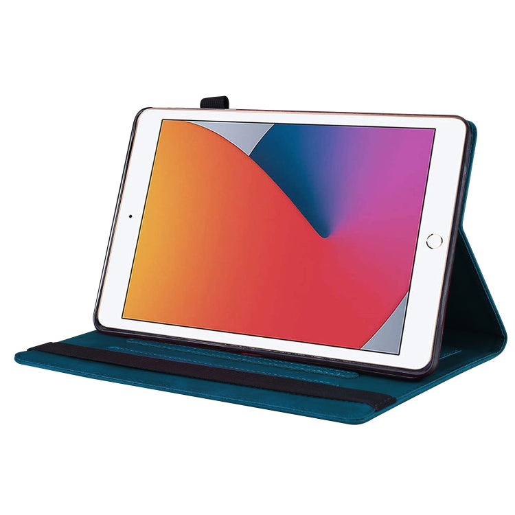 For iPad 9.7 2018 & 2017 / Pro 9.7 / Air 2 Business Shockproof Horizontal Flip Leather Case with Holder & Card Slots & Photo Frame & Pen Slot & Sleep / Wake-up Function(Blue) by buy2fix