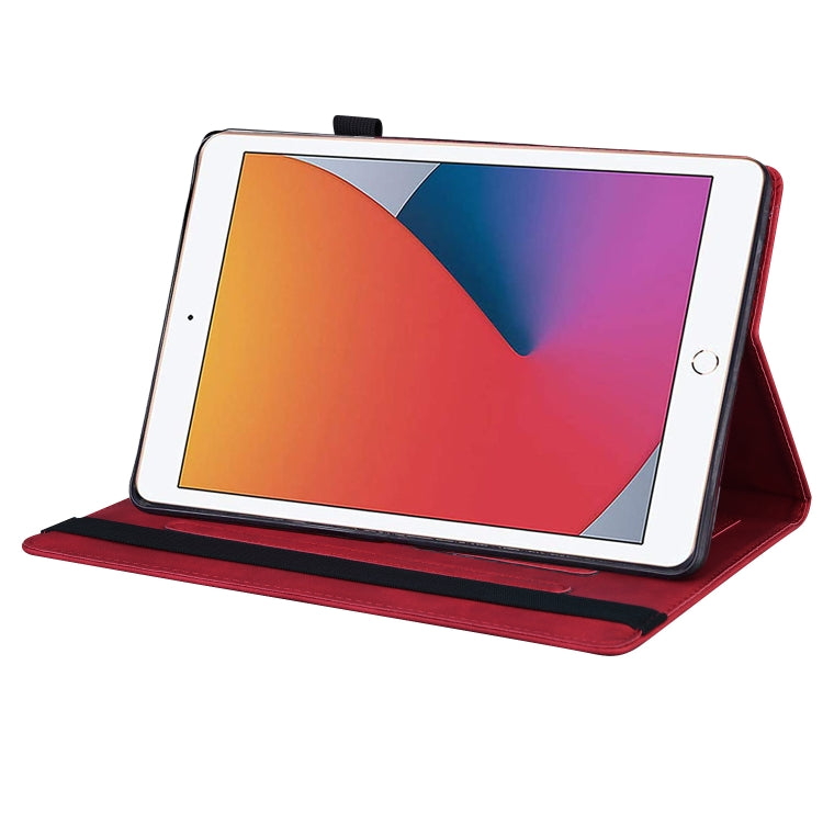 For iPad 10.2 2019 & 2020 / Pro 10.5 inch Business Shockproof Horizontal Flip Leather Case with Holder & Card Slots & Photo Frame & Pen Slot & Sleep / Wake-up Function(Red) by buy2fix