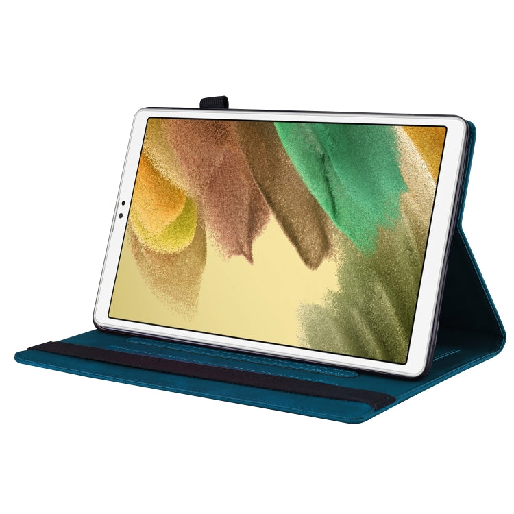 For Samsung Galaxy Tab A7 Lite 8.7 SM-T220 / SM-T225 Business Shockproof Horizontal Flip Leather Case with Holder & Card Slots & Photo Frame & Pen Slot(Blue) by buy2fix