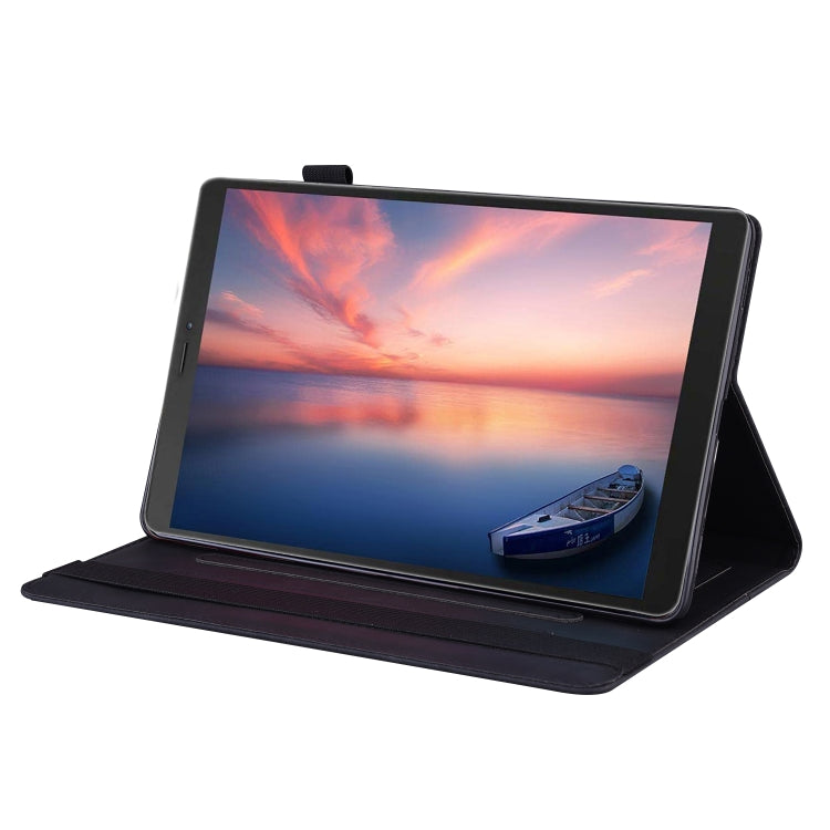 For Samsung Galaxy Tab A 8.0 2019 SM-T290 / SM-T295 Business Shockproof Horizontal Flip Leather Case with Holder & Card Slots & Photo Frame & Pen Slot(Black) by buy2fix