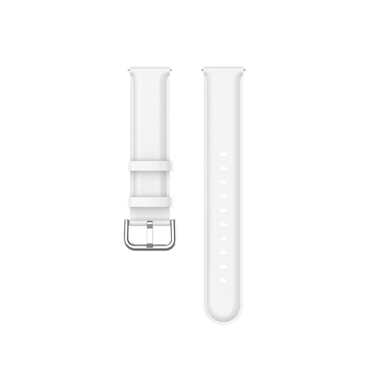 For Huawei Watch 3 / 3 Pro 22mm Round Tail Leather Watch Band(White) by buy2fix