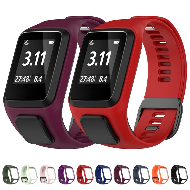 For Tomtom 4 Silicone Watch Band(Dark Blue) by buy2fix