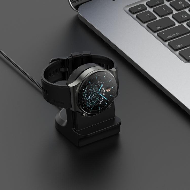 For Huawei Watch 3 / GT2 Pro / GT2 Pro ECG Universal Silicone Bracket Holder(Black) by buy2fix