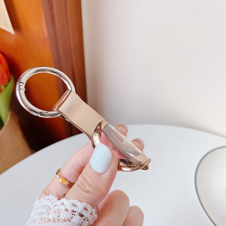 Anti-theft Plating TPU Protective Cover For AirTag(Black) by buy2fix