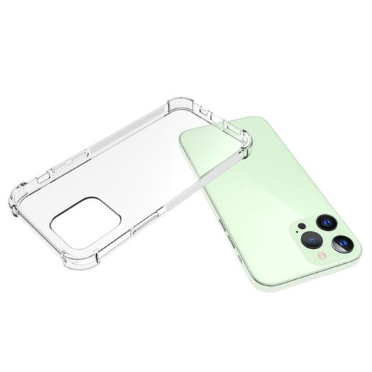 For iPhone 13 Pro Shockproof Non-slip Waterproof Thickening TPU Protective Case (Transparent) by buy2fix