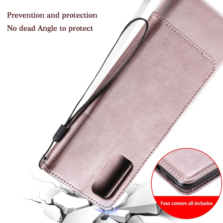 For OPPO A93 5G / A54 5G / A74 5G Solid Color Horizontal Flip Protective Leather Case with Holder & Card Slots & Wallet & Photo Frame & Lanyard(Brown) by buy2fix