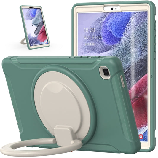 Shockproof TPU + PC Protective Case with 360 Degree Rotation Foldable Handle Grip Holder & Pen Slot For Samsung Galaxy Tab A7 Lite T220(Emmerald Green) by buy2fix