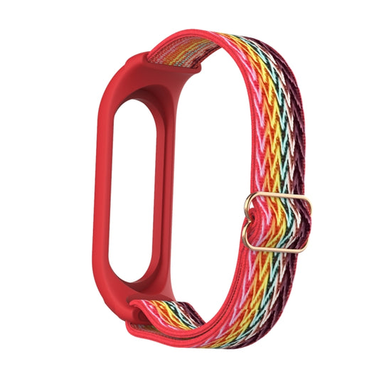 For Xiaomi Mi Band 6 / 5 / 4 / 3 Wavy Texture 8-shaped Buckle Watch Band(Rainbow) by buy2fix