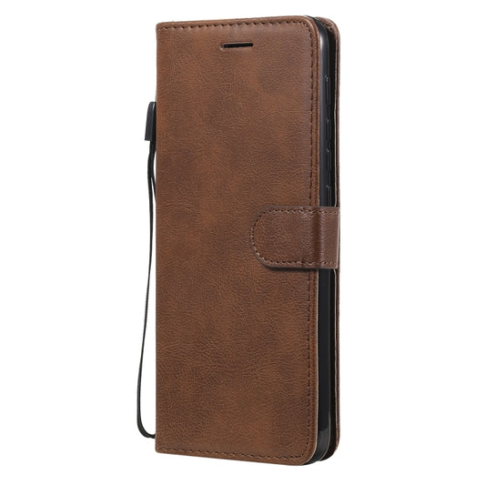 For Motorola Moto E7 Power Solid Color Horizontal Flip Protective Leather Case with Holder & Card Slots & Wallet & Photo Frame & Lanyard(Brown) by buy2fix