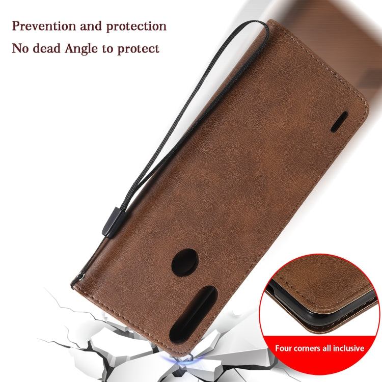 For Motorola Moto E7 Power Solid Color Horizontal Flip Protective Leather Case with Holder & Card Slots & Wallet & Photo Frame & Lanyard(Red) by buy2fix