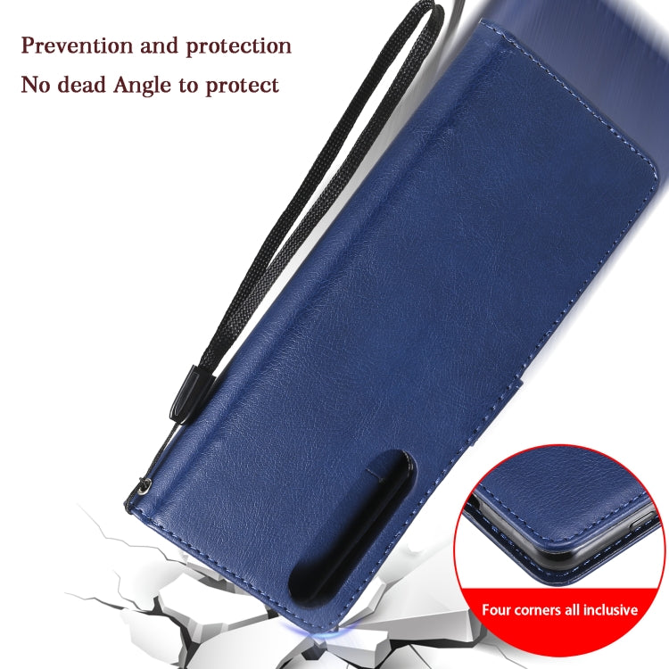 For Sony Xperia 5 III Solid Color Horizontal Flip Protective Leather Case with Holder & Card Slots & Wallet & Photo Frame & Lanyard(Black) by buy2fix