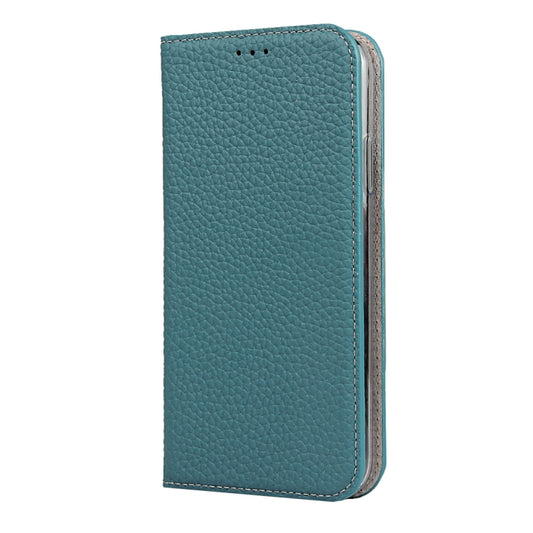 For iPhone 11 Litchi Genuine Leather Phone Case (Sky Blue) by buy2fix