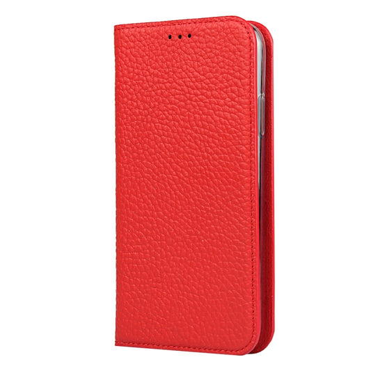 For iPhone 11 Litchi Genuine Leather Phone Case (Red) by buy2fix