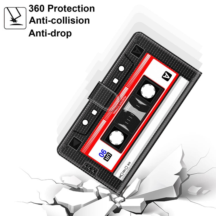 For Xiaomi Redmi Note 8 Pro Voltage Coloured Drawing Magnetic Clasp Horizontal Flip PU Leather Case with Holder & Card Slots(C10 Black Red Tape) by buy2fix