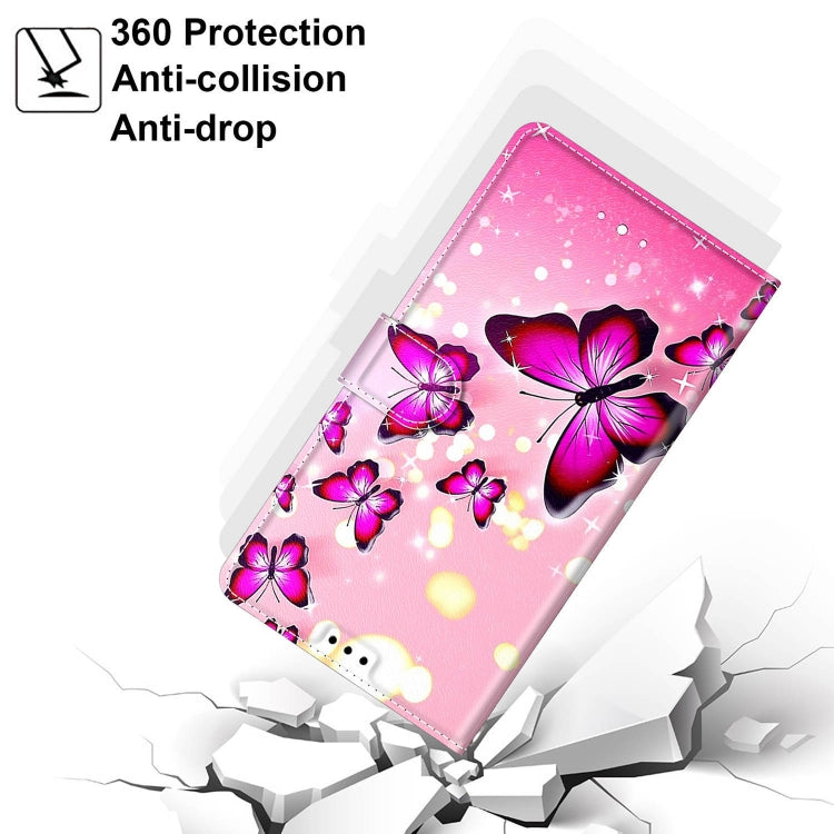 For Xiaomi Redmi Note 9S/9 Pro Voltage Coloured Drawing Magnetic Clasp Horizontal Flip PU Leather Case with Holder & Card Slots(C03 Gradient Pink Flying Butterflies) by buy2fix