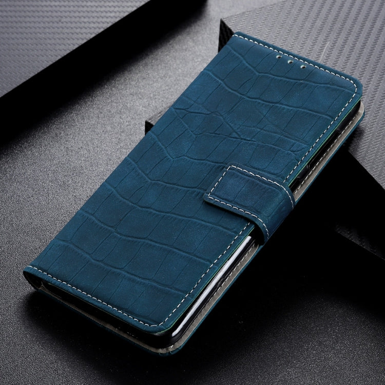 For iPhone 13 Crocodile Texture Horizontal Flip Leather Case with Holder & Card Slots & Wallet(Dark Green) by buy2fix