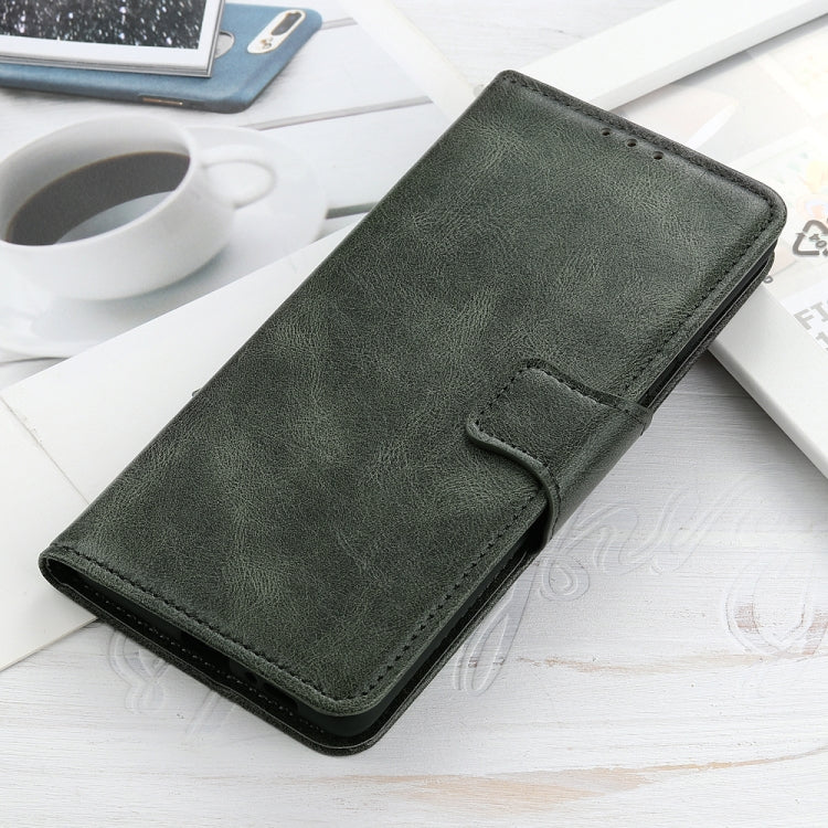 For iPhone 13 Mirren Crazy Horse Texture Horizontal Flip Leather Case with Holder & Card Slots & Wallet(Green) by buy2fix