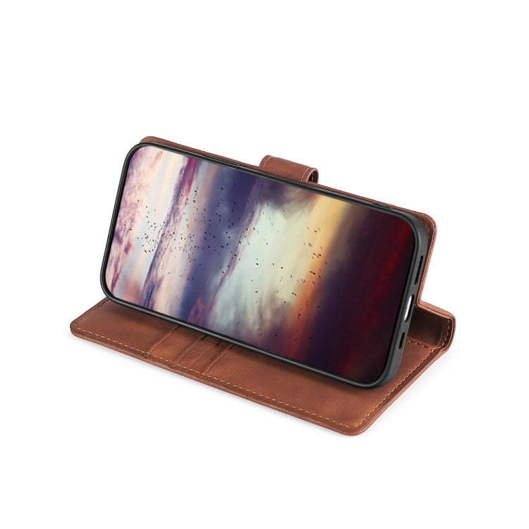 For OnePlus 7 Pro Skin Feel Crocodile Texture Magnetic Clasp Horizontal Flip PU Leather Case with Holder & Card Slots & Wallet(Brown) by buy2fix