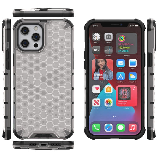 For iPhone 13 mini Shockproof Honeycomb PC + TPU Protective Case (White) by buy2fix
