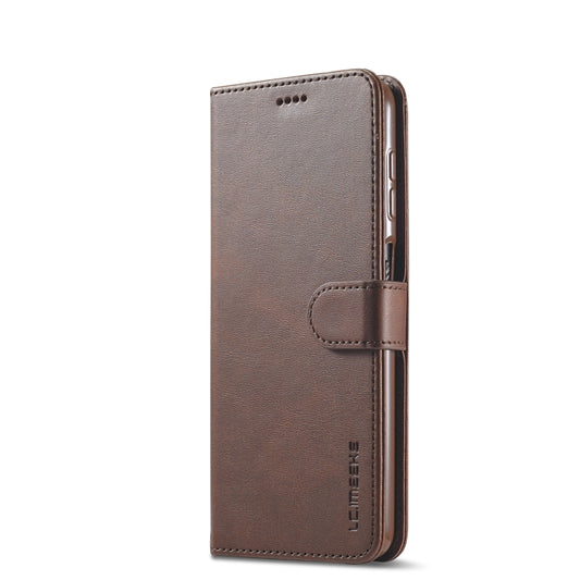 For Samsung Galaxy A22 4G LC.IMEEKE Calf Texture Horizontal Flip Leather Case with Holder & Card Slots & Wallet(Brown) by LC.IMEEKE