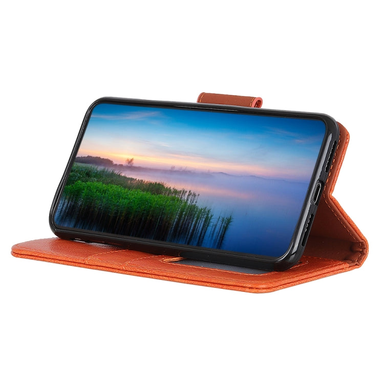 For iPhone 13 Nappa Texture Horizontal Flip Leather Case with Holder & Card Slots & Wallet(Orange) by buy2fix