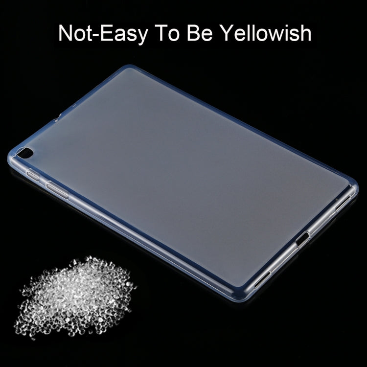 For Galaxy Tab A 10.1 (2019) T510 0.75mm Ultrathin Outside Glossy Inside Frosted TPU Soft Protective Case by buy2fix