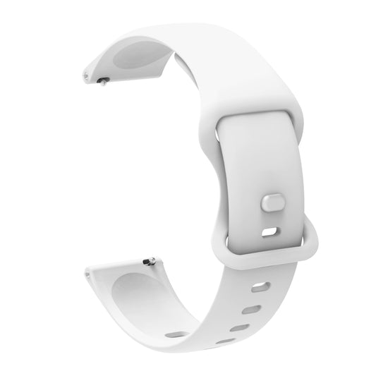 For Huawei Watch 3 / Watch 3 Pro Internal Reverse Buckle Silicone Watch Band, Size:22mm(White) by buy2fix