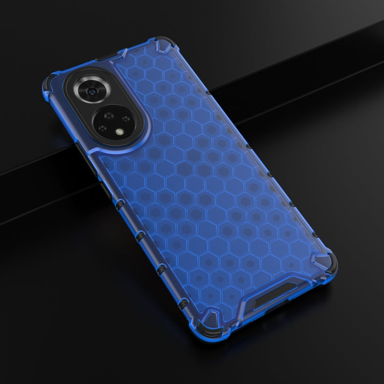 For Honor 50 Shockproof Honeycomb PC + TPU Protective Case(Blue) by buy2fix