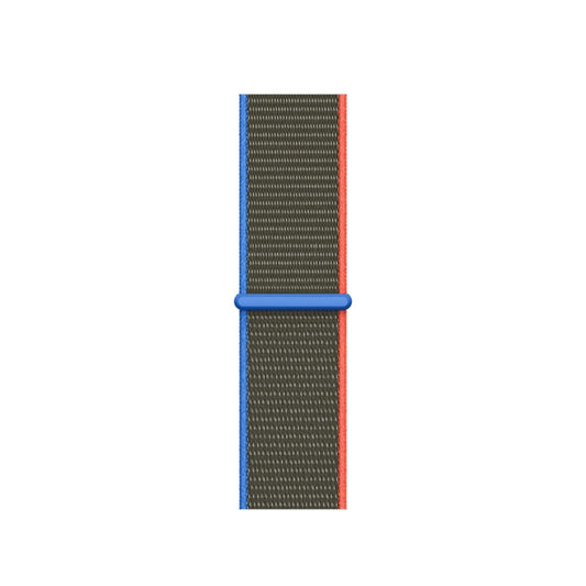 Loop Type Sport Watch Band For Apple Watch Series 9&8&7 41mm / SE 3&SE 2&6&SE&5&4 40mm / 3&2&1 38mm(Olive) by buy2fix
