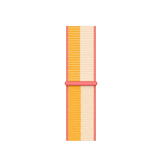 Loop Type Sport Watch Band For Apple Watch Series 9&8&7 41mm / SE 3&SE 2&6&SE&5&4 40mm / 3&2&1 38mm (Beige White) by buy2fix