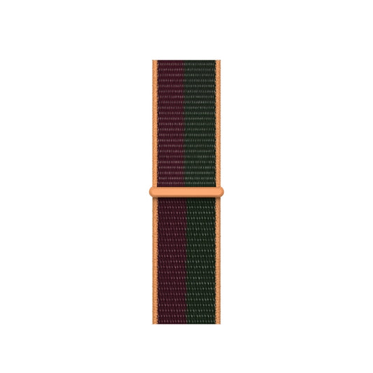 Loop Type Sport Watch Band For Apple Watch Series 9&8&7 41mm / SE 3&SE 2&6&SE&5&4 40mm / 3&2&1 38mm (Cherry Green) by buy2fix