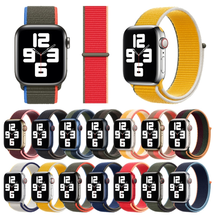 Loop Type Sport Watch Band For Apple Watch Series 9&8&7 41mm / SE 3&SE 2&6&SE&5&4 40mm / 3&2&1 38mm(Dark Navy Blue) by buy2fix