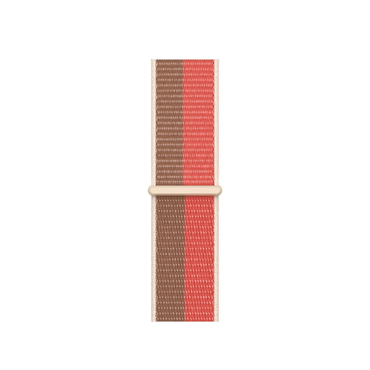 Loop Type Sport Watch Band For Apple Watch Ultra 49mm&Watch Ultra 2 49mm / Series 9&8&7 45mm / SE 3&SE 2&6&SE&5&4 44mm / 3&2&1 42mm (Pomelo Pink Wheat) by buy2fix