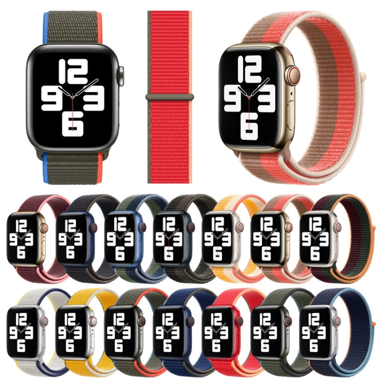 Loop Type Sport Watch Band For Apple Watch Ultra 49mm&Watch Ultra 2 49mm / Series 9&8&7 45mm / SE 3&SE 2&6&SE&5&4 44mm / 3&2&1 42mm(Olive) by buy2fix