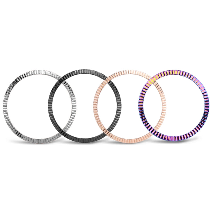 For Samsung Galaxy Watch 3 41mm Smart Watch Wave Texture Bezel Ring(Silver) by ENKAY