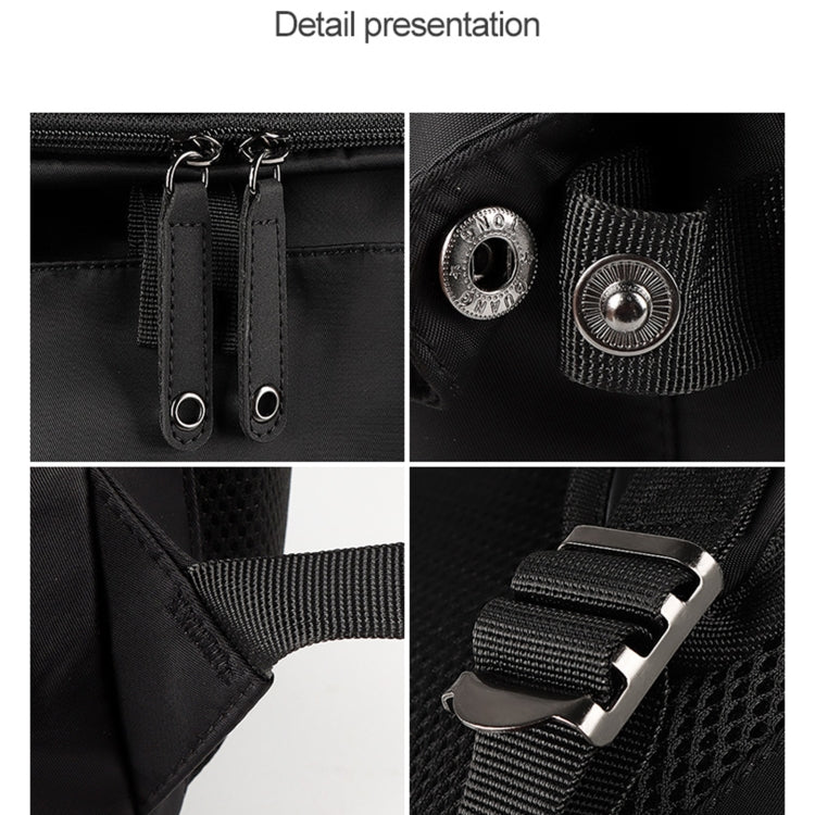 SJ02 13-15.6 inch Universal Large-capacity Laptop Backpack with USB Charging Port(Apricot) by buy2fix