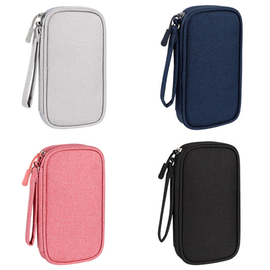 SM03 Multifunctional Digital Accessories Storage Bag with Lanyard(Black) by buy2fix