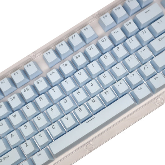 HXSJ P9 104 Keys PBT Color Mechanical Keyboard Keycaps(Light Blue) by HXSJ