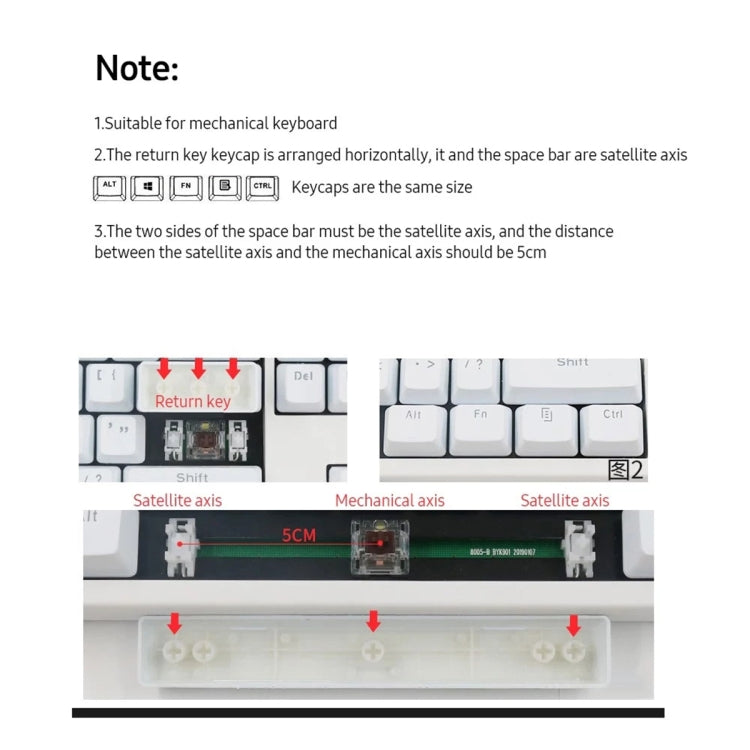 HXSJ P9 104 Keys PBT Color Mechanical Keyboard Keycaps(Light Blue) by HXSJ