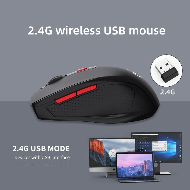 HXSJ T67 2.4G Simple Style Wireless Mouse(Black) by HXSJ