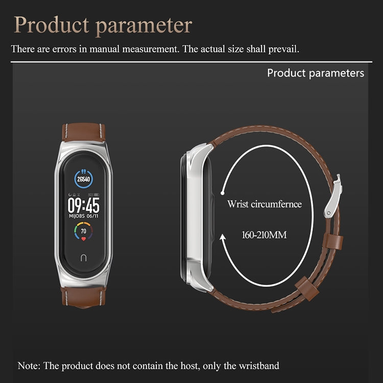 For Xiaomi Mi Band 6 / 5 / 4 / 3 Mijobs CS Microfiber Leather Watch Band(Black) by MIJOBS