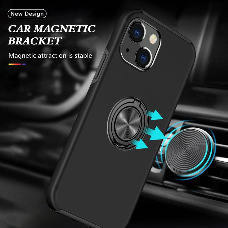 For iPhone 13 Pro Max Magnetic Ring Kickstand Shockproof Phone Case (Black) by buy2fix