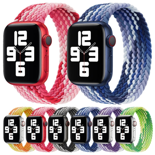Single Loop Weaving Nylon Watch Band, Size: L 165mm For Apple Watch Ultra 49mm&Watch Ultra 2 49mm / Series 9&8&7 45mm / SE 3&SE 2&6&SE&5&4 44mm / 3&2&1 42mm(Lime) by buy2fix