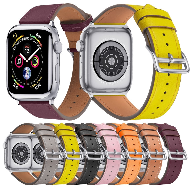 Small Waist Leather Watch Band For Apple Watch Series 9&8&7 41mm / SE 3&SE 2&6&SE&5&4 40mm / 3&2&1 38mm(Black) by buy2fix