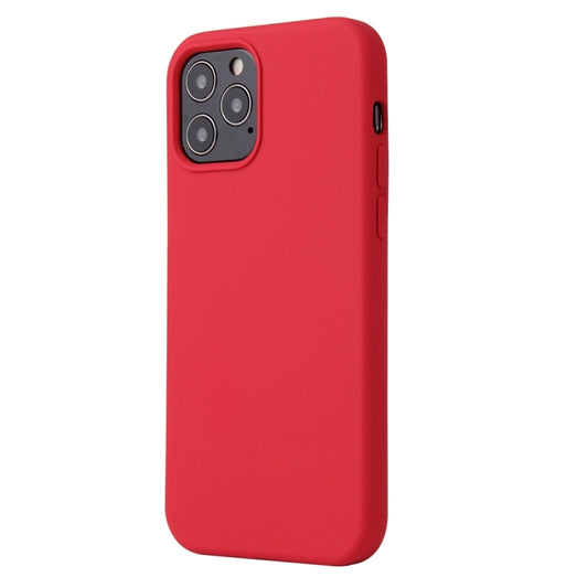 For iPhone 13 mini Solid Color Liquid Silicone Shockproof Protective Case (Carmine) by buy2fix