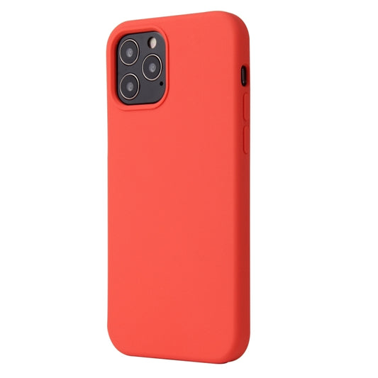For iPhone 13 Pro Solid Color Liquid Silicone Shockproof Protective Case (Coral Red) by buy2fix