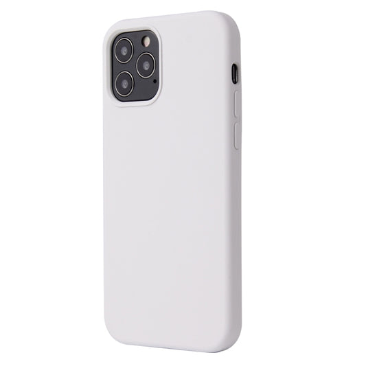 For iPhone 13 Pro Max Solid Color Liquid Silicone Shockproof Protective Case (White) by buy2fix
